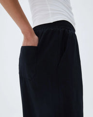 Cotton Pull on Pants - Black
