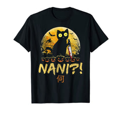 Nani! What? Halloween Black Cat Omae Wa Meme Kitten Gift T-Shirt 622863