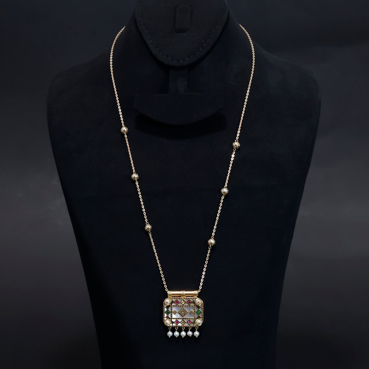 18K Gold Necklace - Elegant Traditional Design – Zero Making Charge - Main View
