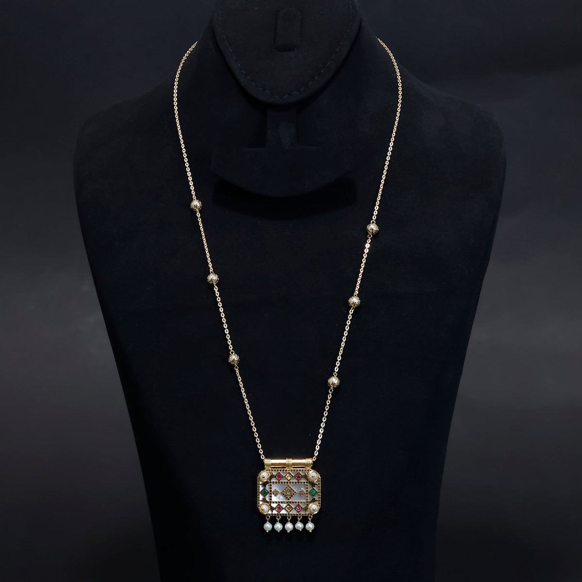18K Gold Necklace - Elegant Traditional Design – Zero Making Charge - Main View