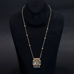 18K Gold Necklace - Elegant Traditional Design – Zero Making Charge - Main View