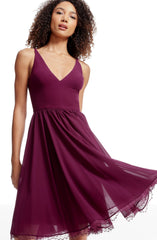 Alicia Dress / DARK MAGENTA