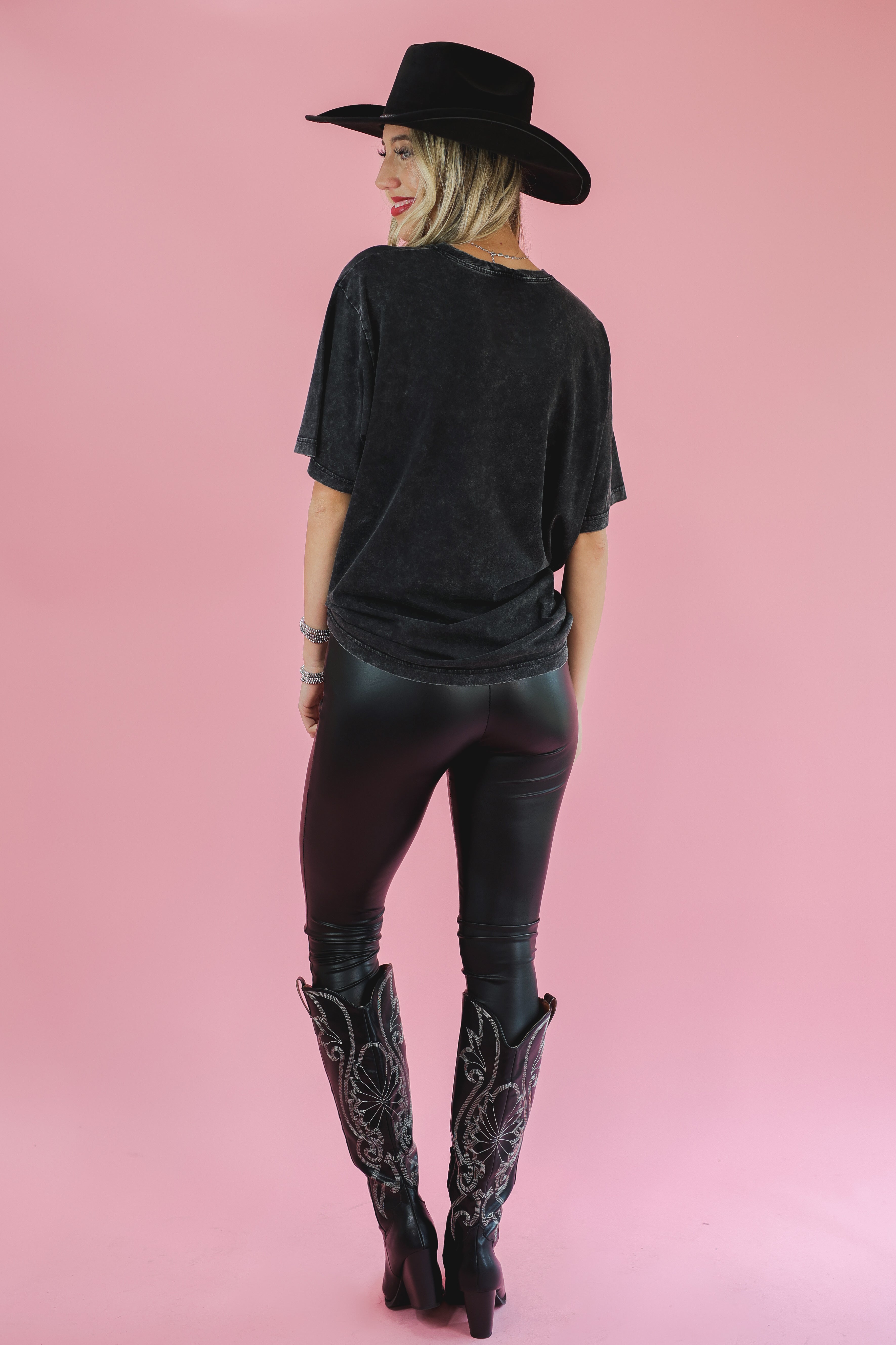 Howdy Western Tee In Black-Zutter-Southern House