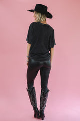 Howdy Western Tee In Black-Zutter-Southern House