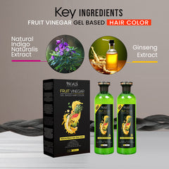 Proads Fruit Vinegar | Natural Black Gel Color - 500 ml + 500 ml