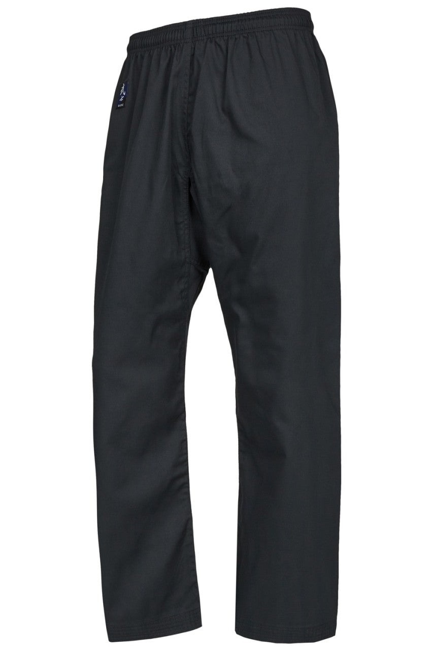 Karatehose Essential Elastikbund schwarz 7,5 oz Mischgewebe