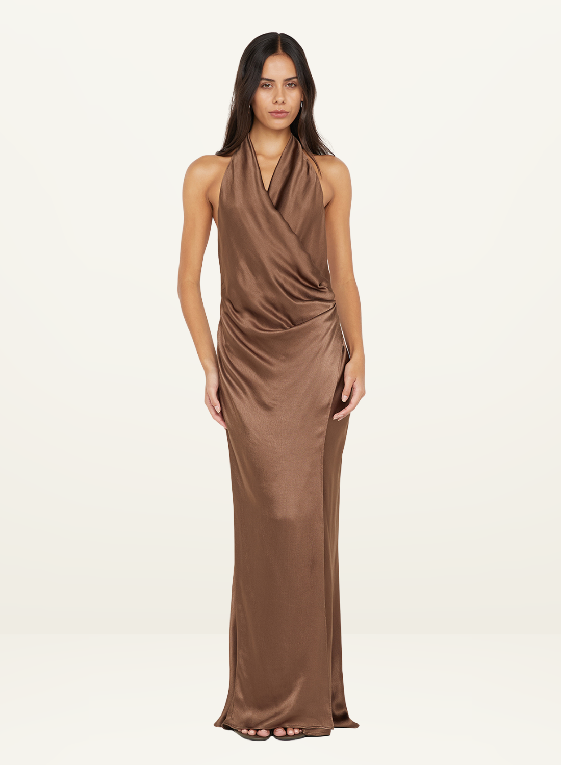 Bec + Bridge Elisia Maxi Dress in Milk Chocolate