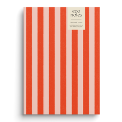 Candy Stripe Recycled Notebook