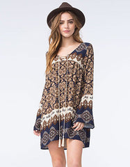 Blu Pepper Navy Boho Tunic Dress | All Dec'd Out