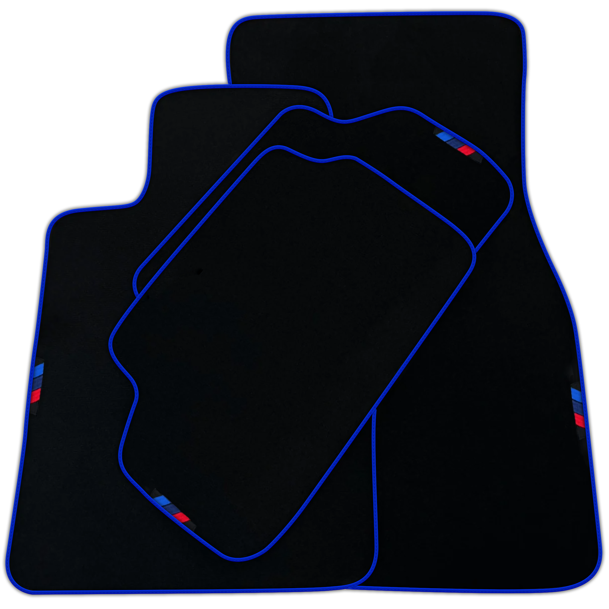 Black Mats For BMW 5 Series E61 Wagon | Red Trim | Various Trim Colors