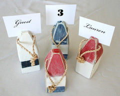Mini Buoys - Place Card Holders - Set of 4