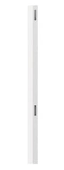 5"x5"x8' White Vinyl Routed Line Fence Posts for 6ft Vinyl Privacy Fence (5" W x 96"H)