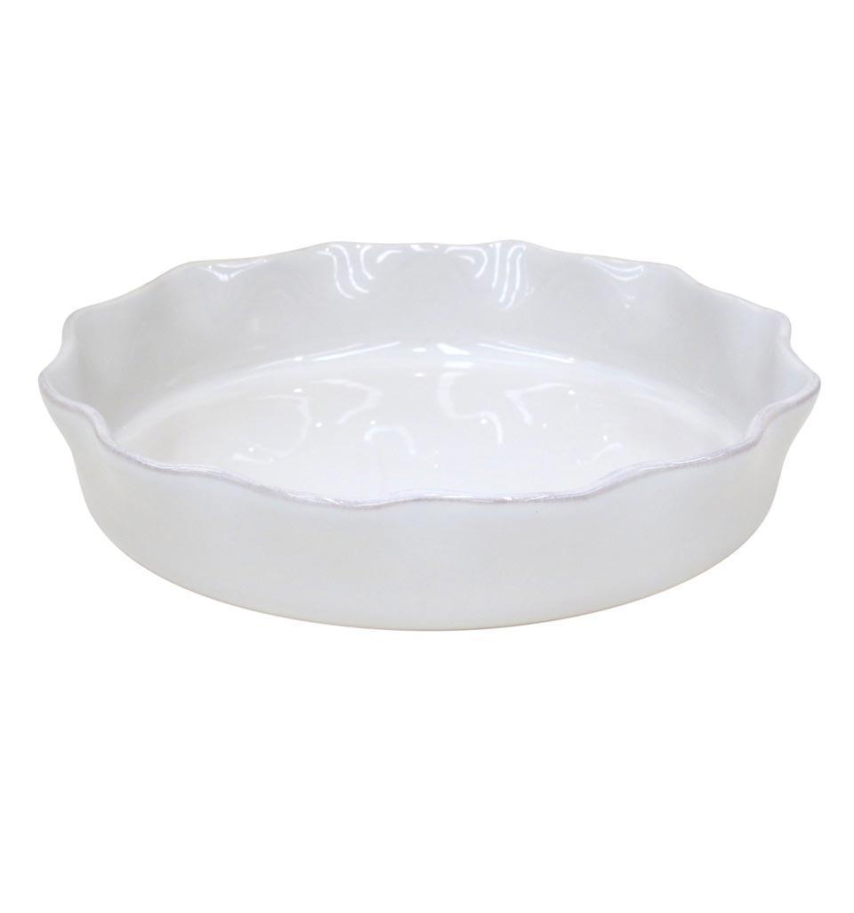 COSTA NOVA Cook & Host Pie Dish 11", White / Robin's Egg Blue – Ceramic Pie Plate