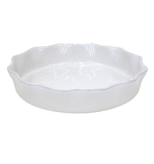 COSTA NOVA Cook & Host Pie Dish 11", White / Robin's Egg Blue – Ceramic Pie Plate