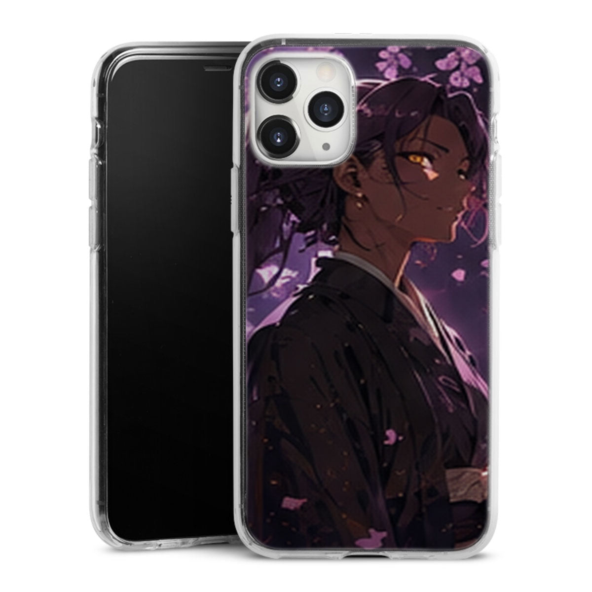 Coque Yoruichi Kimono Petales Roses Manga | iPhone, Samsung, Manga Bleach, Yoruichi Bleach - coque Yoruichi manga pour iPhone et Samsung