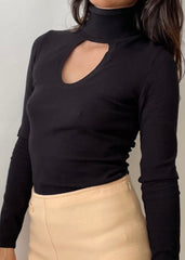 Vintage Moschino Keyhole Turtleneck