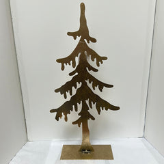 METAL LASER CUT GOLD TREE-7718