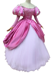 Ariel cosplay, adult ariel dress, adult Ariel costume, Aurora dress, pink ariel dress