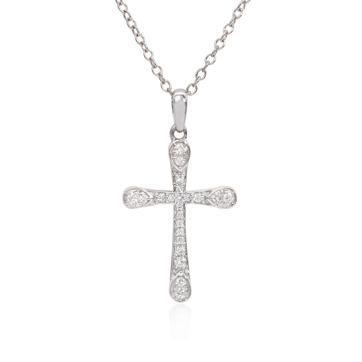 Diamond cross pendant (SKU N094)