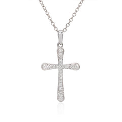 Diamond cross pendant (SKU N094)