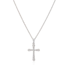 Diamond cross pendant (SKU N094)