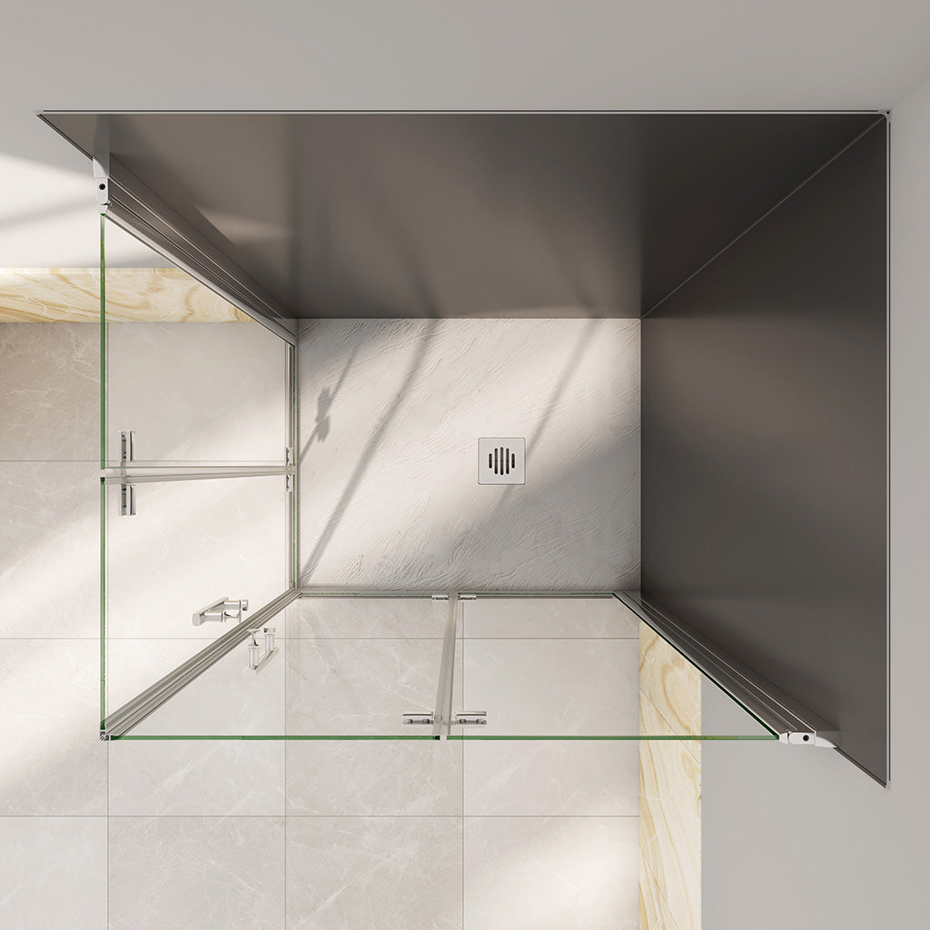 Duschkabine Falttür Eckeinstieg 1200x1200xH1950mm badezimmer ideen