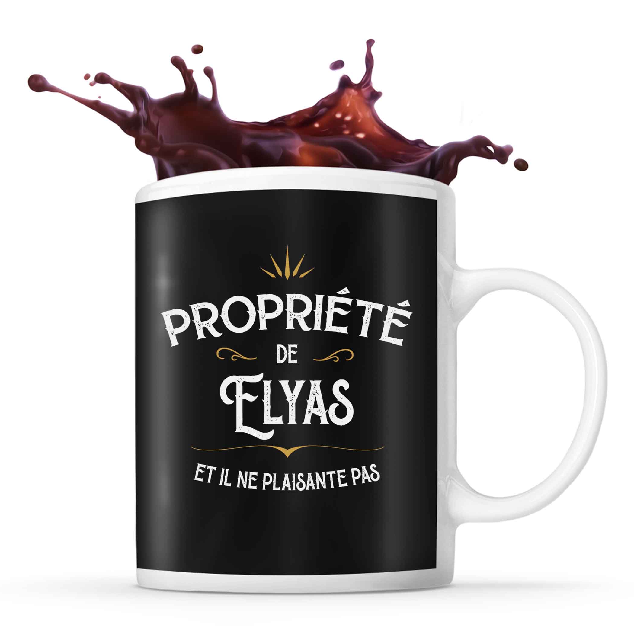 Mug Propriété de Elyès - Planetee