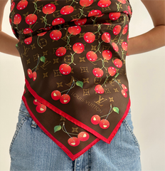 Louis Vuitton Monogram Cherry Scarf