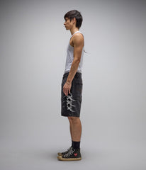 FORMER DION DENIM WALKSHORT WASHED BLACK
