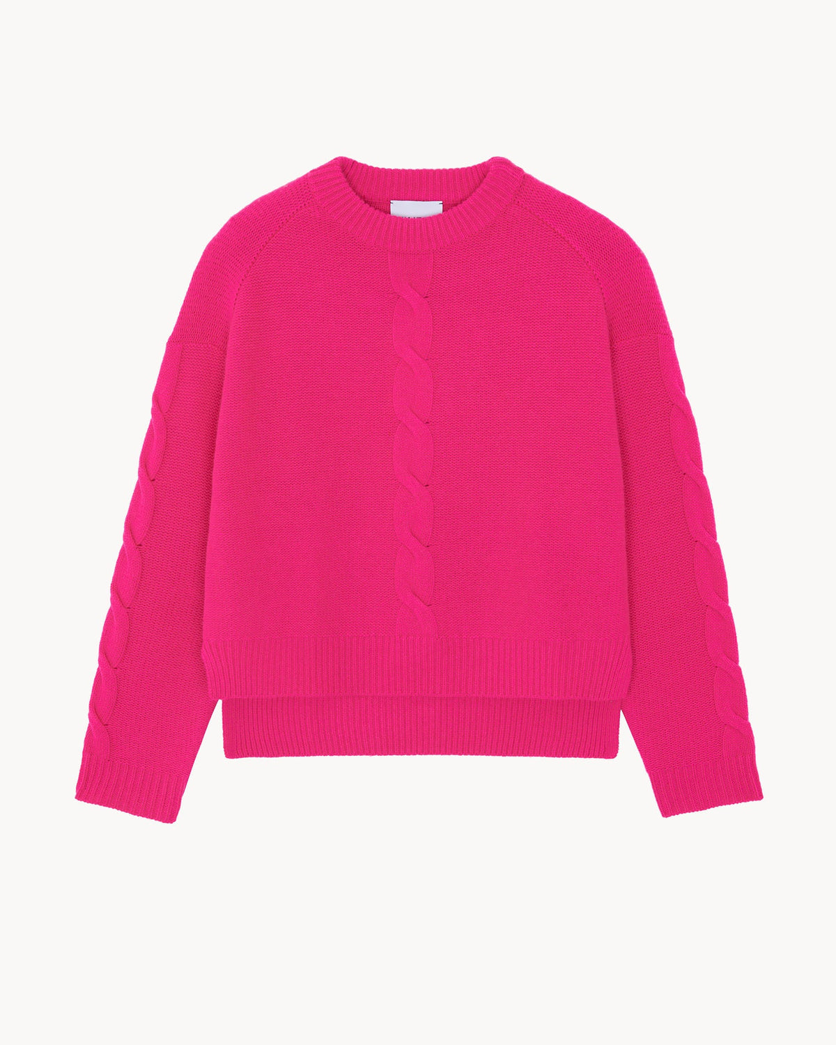 Pull en cachemire rose pour femme - Kujten packshot
