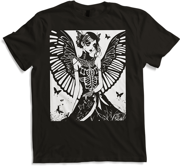 Produktbild von T-Shirt Fairycore Aesthetics Grunge Skelett Fee Gothic