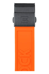 Orange Logo Silicone Watch Band