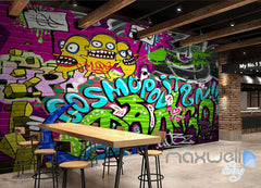 3D Graffiti Cosmopolitan Wall Murals Paper Print Decals Decor Wallpaper IDCWP-TY-000074
