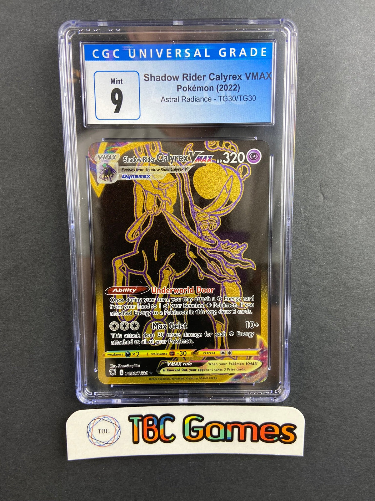 Shadow Rider Calyrex VMAX Astral Radiance TG30/TG30 CGC 9