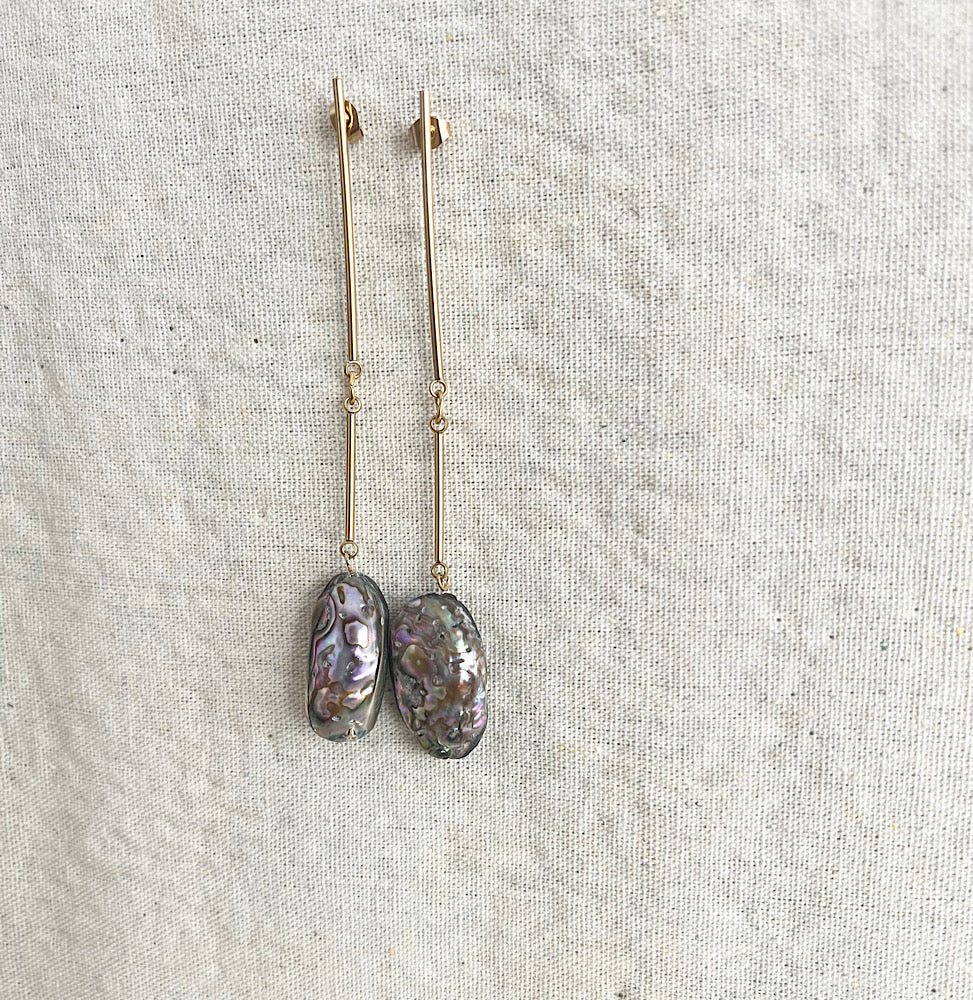 PENDIENTES  PERLA OVAL
