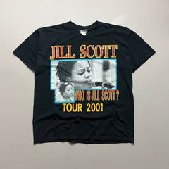 XL 2001 Jill Scott Who is Jill Scott? Tour T-shirt