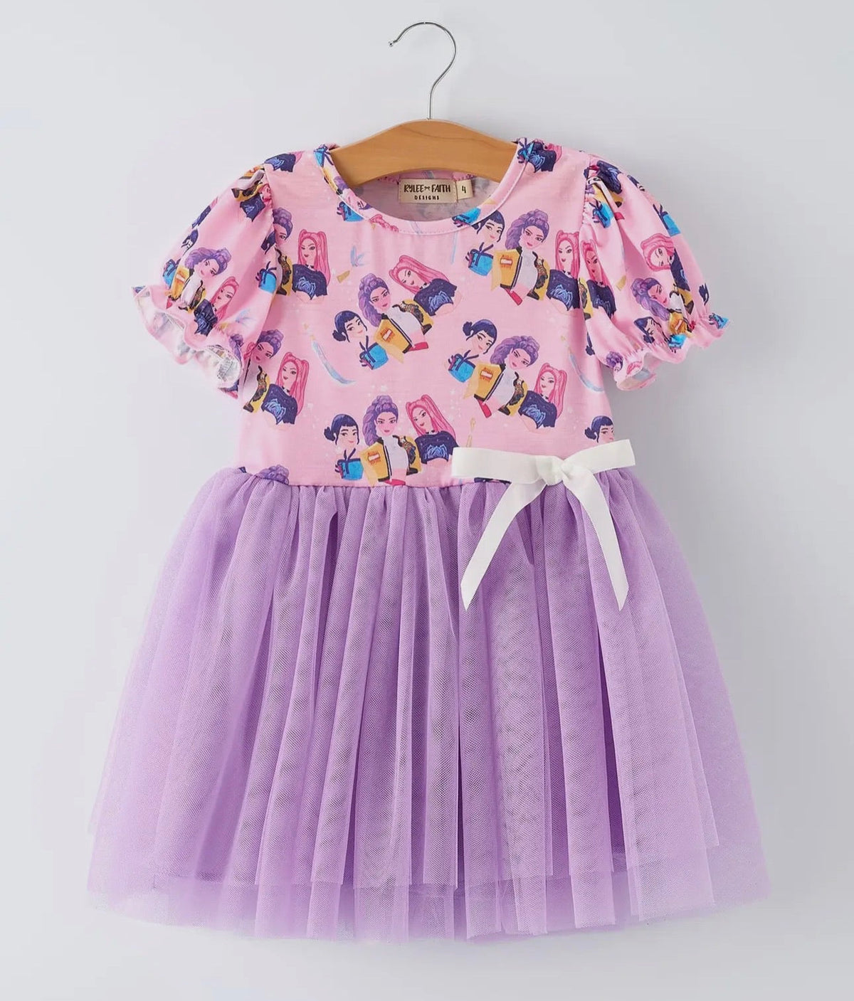Girls Kpop Bow Tutu Dress