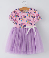 Girls Kpop Bow Tutu Dress