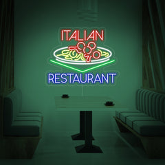 "ITALIAN RESTAURANT" Neonskilt
