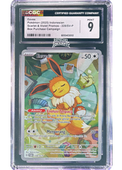 Eevee Pokémon 2025 Indonesian 228/SV-P Scarlet & Violet Mint condition 2025 promo card Makura Tami 6055403002 KrystalKollectz AR Art Rare Prismatic Evolutions 