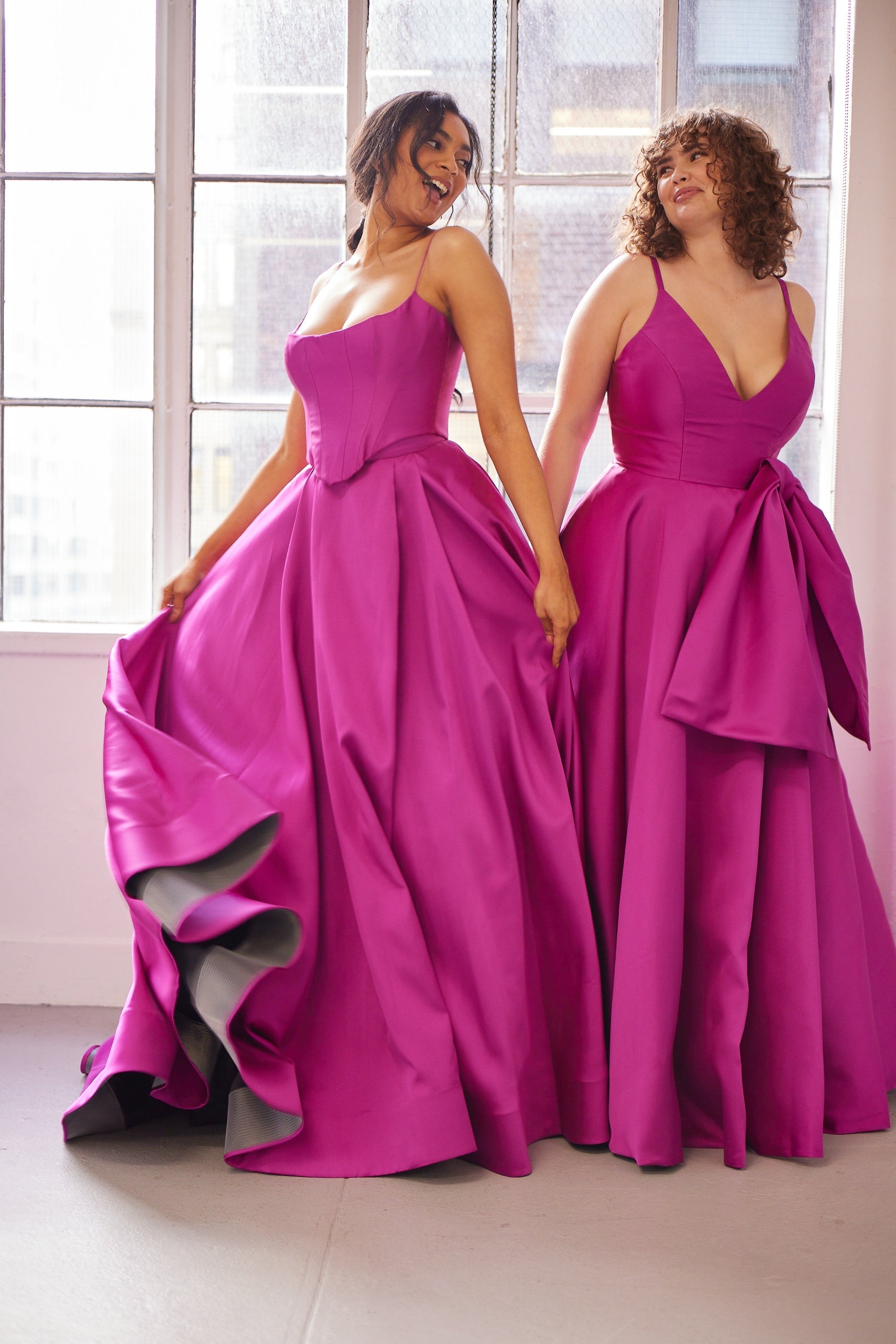 Jett wedding dress color hot pink