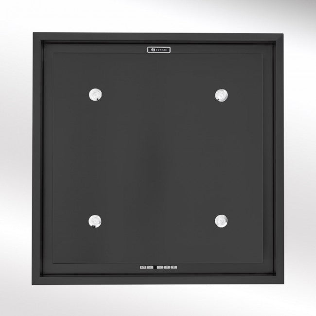 LUXAIR Cooker Hood LUXAIR 60cm x 60cm Premium Ceiling Cooker Hood with Wall Mounted External Motor in Matt Black || LA-60-ANZI-EXT-BLK IRWINS MEGASTORE