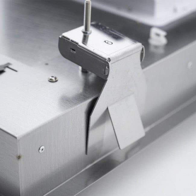 LUXAIR Cooker Hood LUXAIR 60cm x 60cm Premium Ceiling Cooker Hood with Wall Mounted External Motor in Matt Black || LA-60-ANZI-EXT-BLK IRWINS MEGASTORE