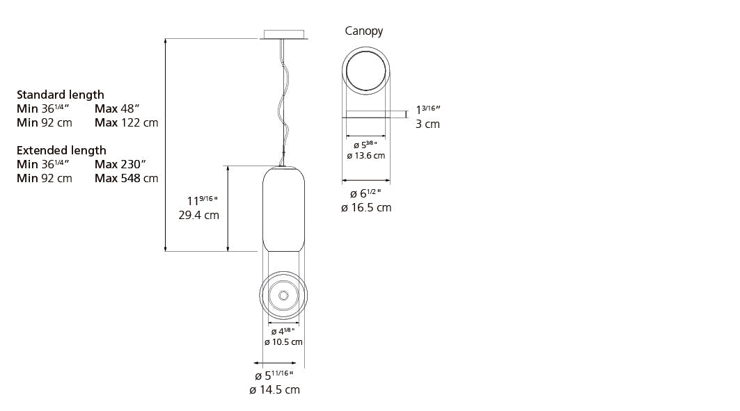 Artemide-Gople-1406048A-Gople Mini Suspension-Copper