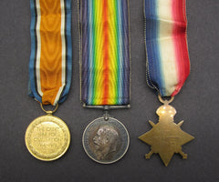 WWI Medal Trio - Expeditionary Force Canteens / Army Service Corps