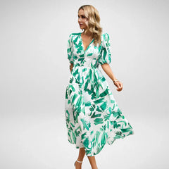 JO | Women's dress | Midi dresses | Elegant midi dresses with V-neckline