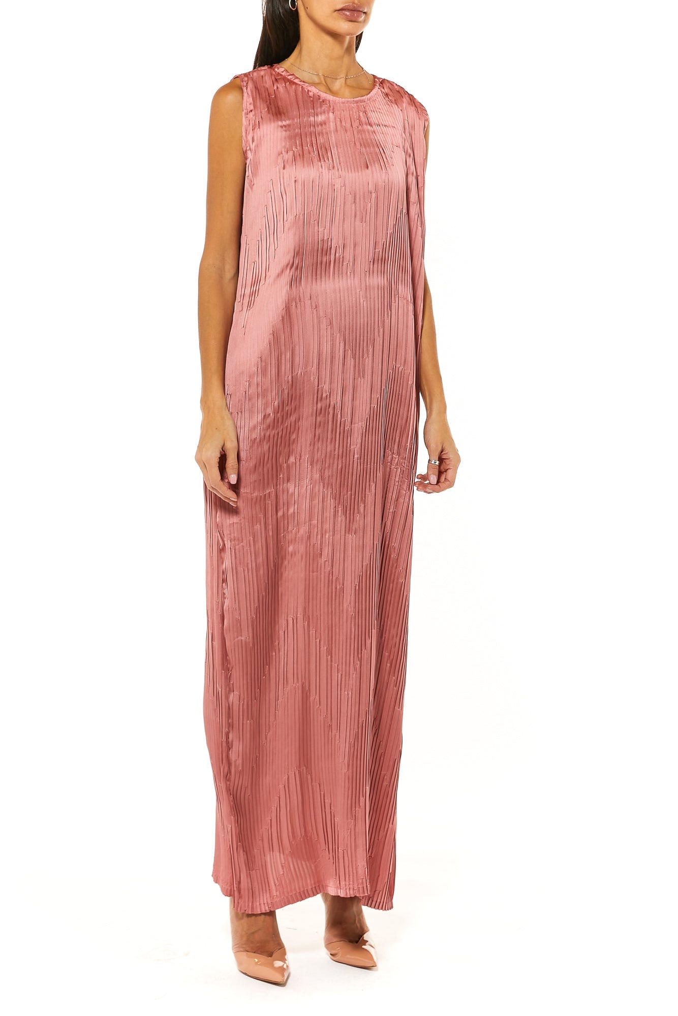 Dark Peach Under Dress (7475081216227) تحت عباية