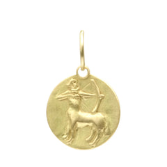 Sagittarius Pendant in 18k Yellow Gold