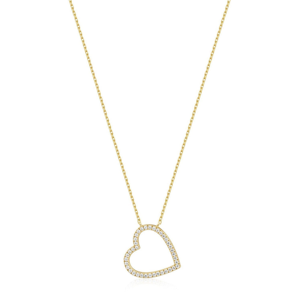 Gold Heart Necklace N071-06G