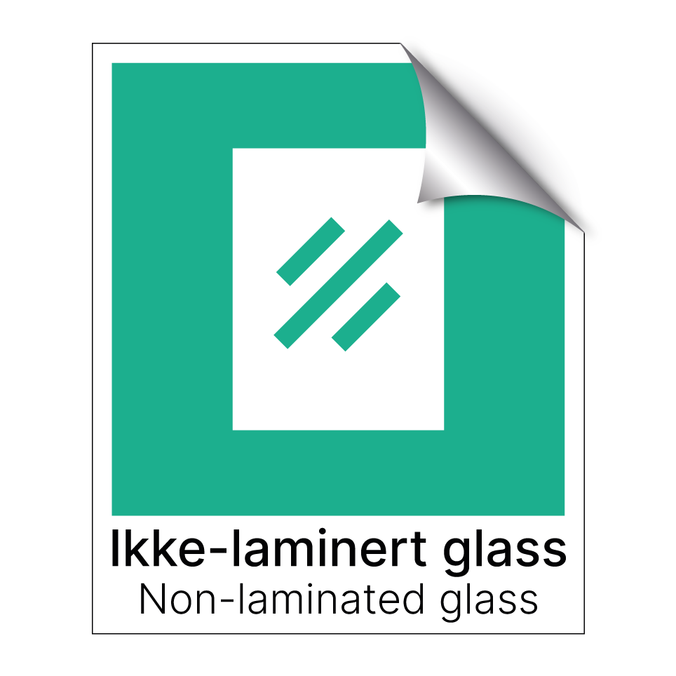 Ikke-laminert glass - Non-laminated glass